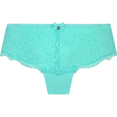 HUNKEMOLLER HUNKEMÖLLER MARINE LACE & MESH BRAZILIAN PANTIES