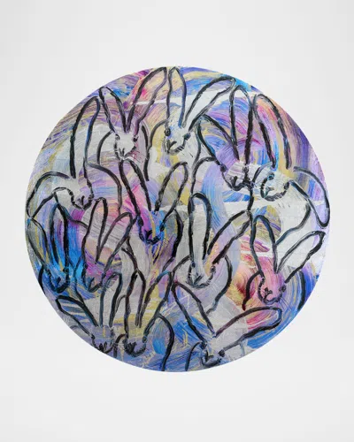 HUNT SLONEM SUMMER TOTEM RABBITS LACQUER PLACEMAT