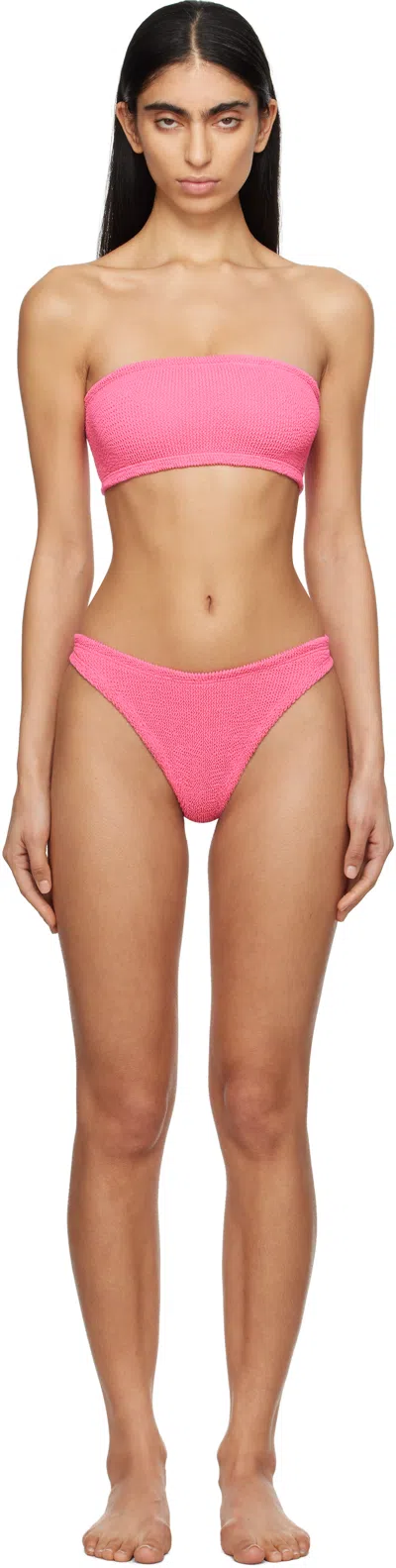 HUNZA G PINK SHAY BIKINI