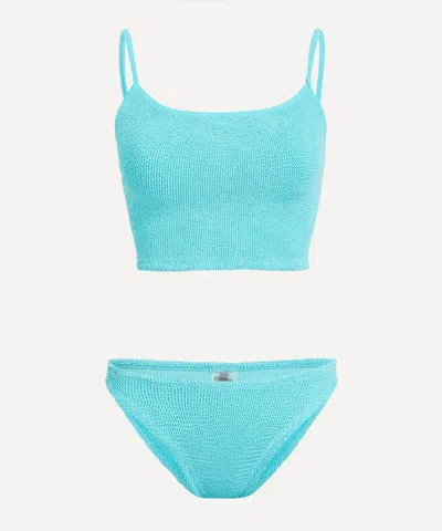 HUNZA G HUNZA G WOMEN'S AQUA STRAP BIKINI