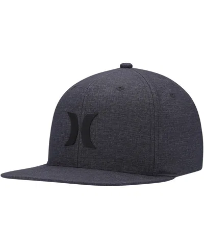 HURLEY MEN'S HURLEY HEATHER BLACK PHANTOM CORE SNAPBACK HAT