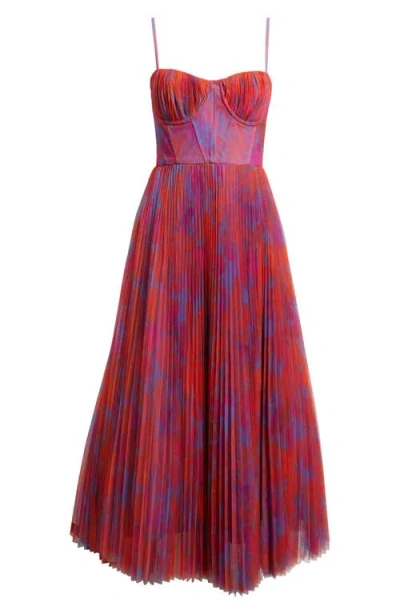 HUTCH HUTCH PLEATED COCKTAIL DRESS