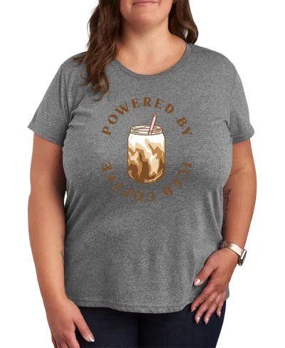 HYBRID APPAREL ICED COFFEE PLUS SIZE GRAPHIC TEE