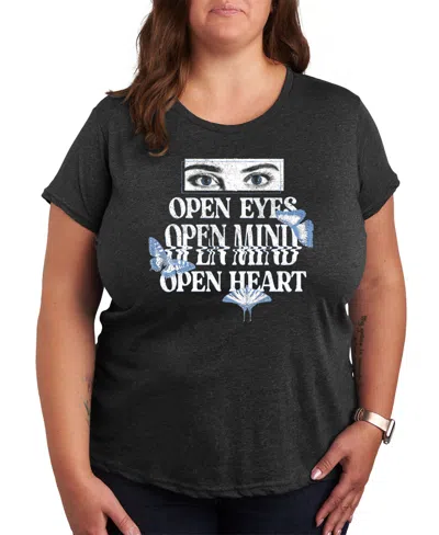 HYBRID APPAREL OPEN EYES TEE PLUS SIZE GRAPHIC TEE