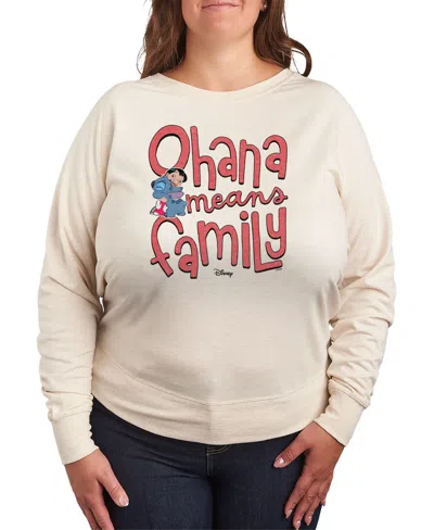 HYBRID APPAREL PLUS SIZE LILO AND STITCH OHANA MEANS FAMILY PULLOVER T-SHIRTS