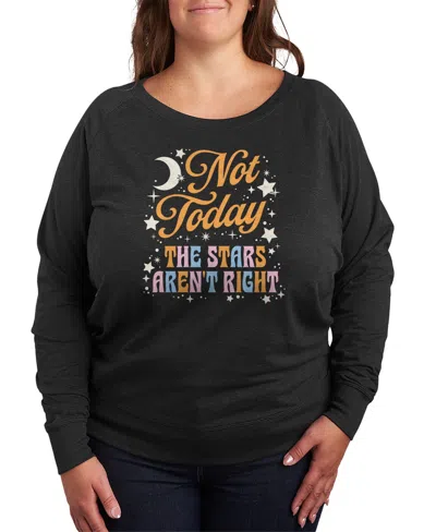 HYBRID APPAREL PLUS SIZE NOT TODAY GRAPHIC PULLOVER T-SHIRT