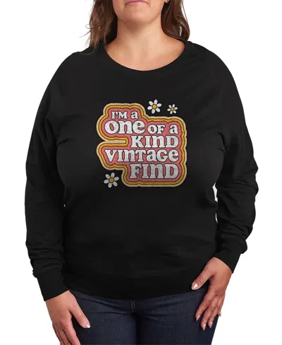 HYBRID APPAREL PLUS SIZE ONE OF A KIND GRAPHIC CREW NECK TOP