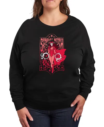 HYBRID APPAREL PLUS SIZE SCARLET WITCH GRAPHIC PULLOVER T-SHIRT