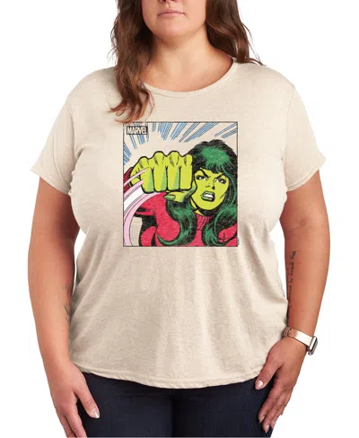 HYBRID APPAREL PLUS SIZE SHE HULK GRAPHIC CREW NECK TEE