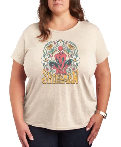 HYBRID APPAREL PLUS SIZE SPIDER-MAN GRAPHIC CREW NECK TEE