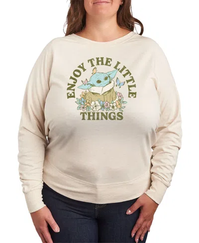 HYBRID APPAREL PLUS SIZE STAR WARS MANDALORIAN ENJOY THE LITTLE THINGS GRAPHIC PULLOVER TOP