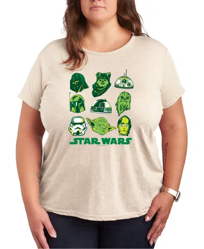 HYBRID APPAREL PLUS SIZE STAR WARS ST PATRICK'S DAY GRAPHIC CREWNECK T-SHIRT