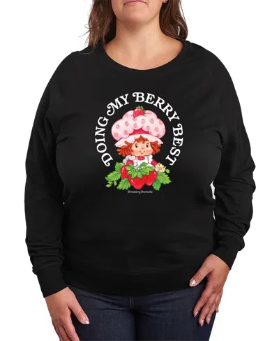 HYBRID APPAREL PLUS SIZE STRAWBERRY SHORTCAKE BERRY BEST GRAPHIC PULLOVER TOP