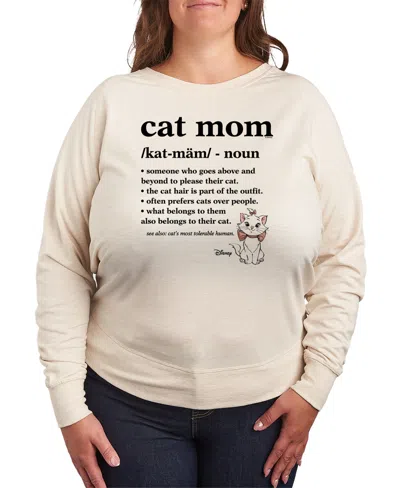 HYBRID APPAREL PLUS SIZE THE ARISTOCRATS CAT MOM GRAPHIC PULLOVER T-SHIRT