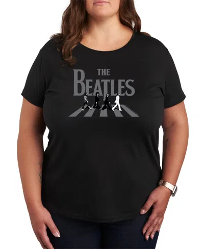 HYBRID APPAREL PLUS SIZE THE BEATLES GRAPHIC PULLOVER T-SHIRT