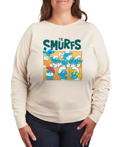 HYBRID APPAREL PLUS SIZE THE SMURFS GRAPHIC PULLOVER T-SHIRT