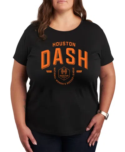 HYBRID APPAREL PLUS SIZE TRENDY HOUSTON DASH GRAPHIC CREW NECK T-SHIRT