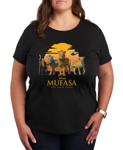 HYBRID APPAREL PLUS SIZE TRENDY MUFASA GRAPHIC CREW NECK T-SHIRT