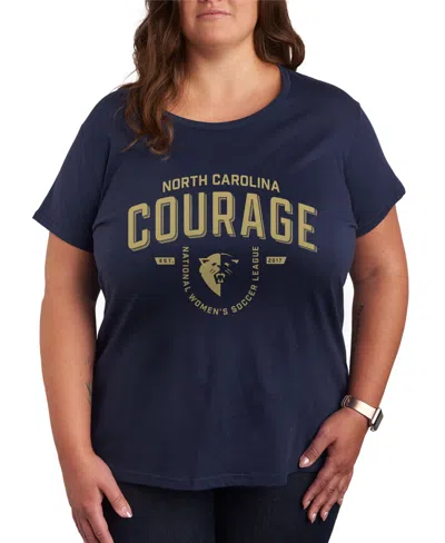 HYBRID APPAREL PLUS SIZE TRENDY NORTH CAROLINA COURAGE GRAPHIC CREW NECK T-SHIRT