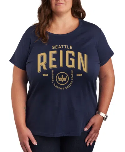 HYBRID APPAREL PLUS SIZE TRENDY SEATTLE REIGN GRAPHIC CREW NECK T-SHIRT