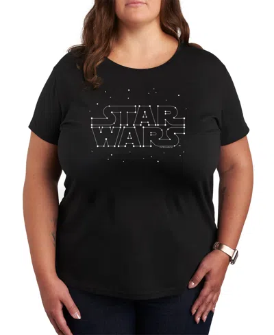 HYBRID APPAREL PLUS SIZE TRENDY STAR WARS CLASSICS GRAPHIC CREWNECK T-SHIRT