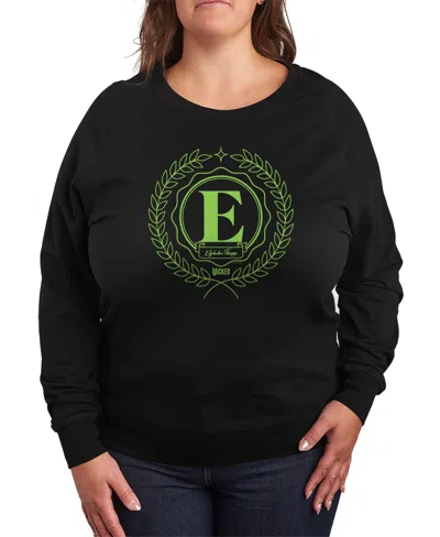 HYBRID APPAREL PLUS SIZE WICKED ELPHABA E GRAPHIC PULLOVER T-SHIRT