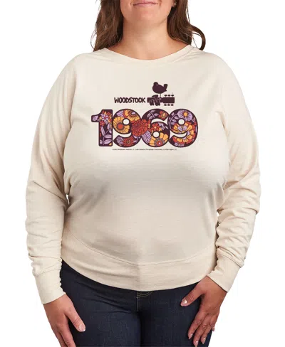 HYBRID APPAREL PLUS SIZE WOODSTOCK 1969 GRAPHIC PULLOVER TOP