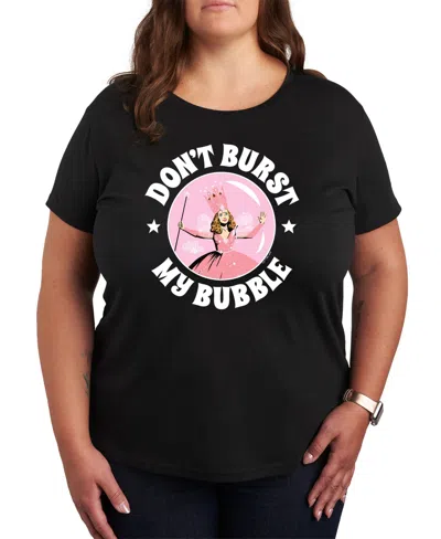 HYBRID APPAREL TRENDY WIZARD OF OZ BUBBLE PLUS SIZE GRAPHIC T-SHIRT