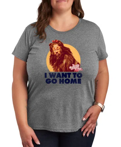 HYBRID APPAREL TRENDY WIZARD OF OZ LION PLUS SIZE GRAPHIC T-SHIRT
