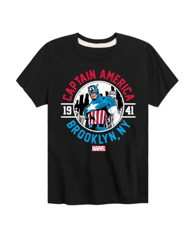 HYBRID BOYS CAPTAIN AMERICA BROOKLYN NY GRAPHIC T-SHIRT