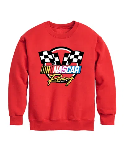 HYBRID BIG BOYS RACING LOGO GRAPHIC CREW FLEECE SWEATSHIRT