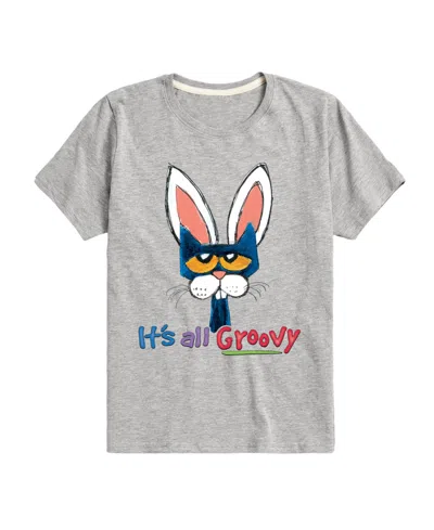 HYBRID TODDLER AND BIG BOYS EASTER IT'S ALL GROOVY GRAPHIC T-SHIRT