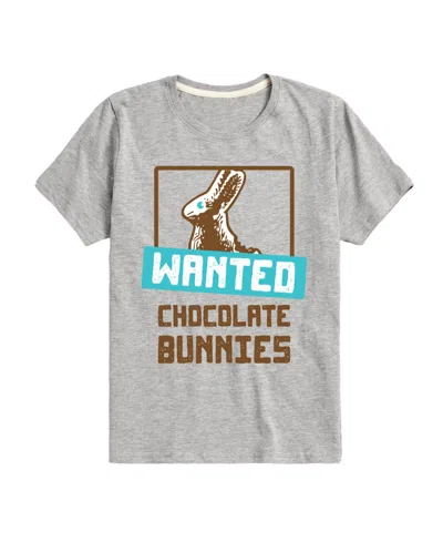 HYBRID TODDLER BOYS WANTED CHOCOLATE BUNNIES EASTER GRAPHIC T-SHIRT