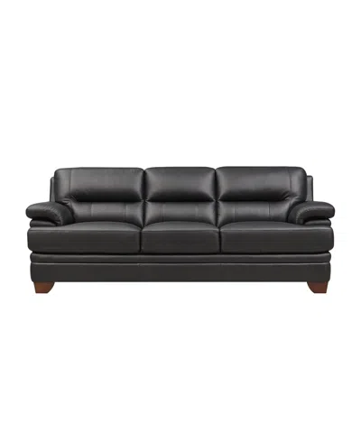 HYDELINE LUXOR 88" TOP GRAIN LEATHER SOFA