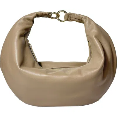 HYER GOODS HYER GOODS LEATHER CONVERTIBLE HOBO RING BAG
