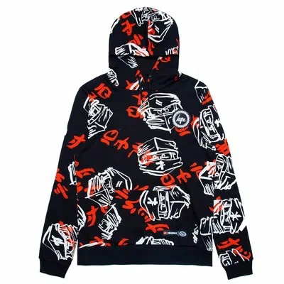 HYPE HYPE LEGO NINJAGO JH FACE OTH HOODIE MENS GENTS HOODY HOODED TOP FULL LENGTH