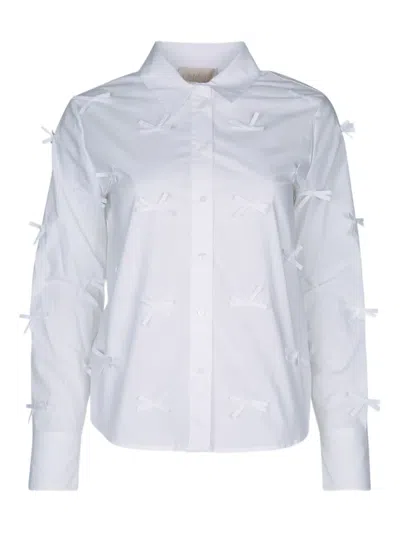 IBLUES BOW-DETAIL SHIRT
