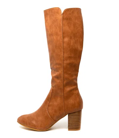 I LOVE BILLY I LOVE BILLY MILLEE TAN SMOOTH WOMENS SHOES CASUAL BOOTS LONG