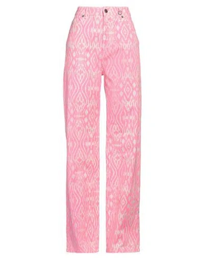 I LOVE MP I LOVE MP WOMAN PANTS FUCHSIA SIZE 31 COTTON