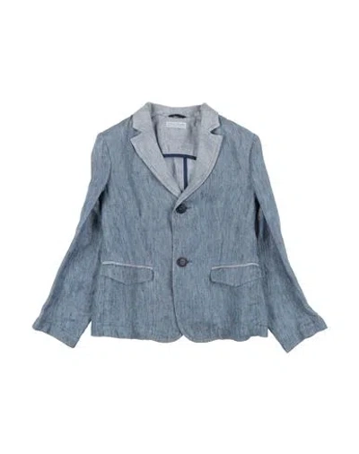 I PINCO PALLINO I PINCO PALLINO TODDLER BOY BLAZER SLATE BLUE SIZE 6 LINEN