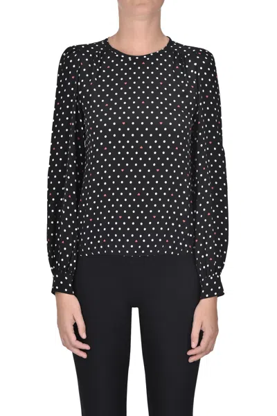 IBLUES POLKA DOT CREPÈ SHIRT