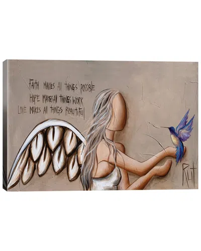 ICANVAS ICANVAS FAITH HOPE LOVE WALL ART BY RUT ART CREATIONS