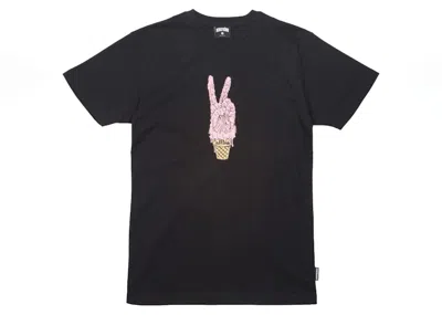 ICE CREAM MEN'S ICE CREAM CUP TEE SHIRT IN BLACK