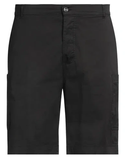 ICE PLAY ICE PLAY MAN SHORTS & BERMUDA SHORTS BLACK SIZE 34 COTTON, ELASTANE