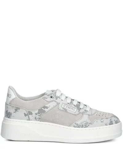 ICEBERG CAMOUFLAGE PLATFORM SNEAKERS
