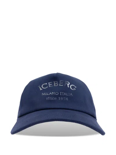 ICEBERG LOGO-PRINT CAP