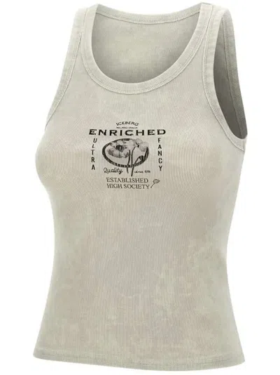 ICEBERG LOGO-PRINT TANK TOP