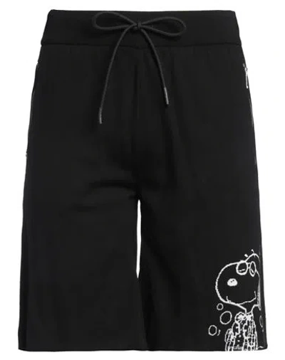 ICEBERG ICEBERG MAN SHORTS & BERMUDA SHORTS BLACK SIZE 3XL COTTON, POLYAMIDE, ELASTANE