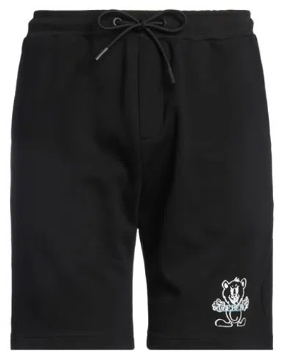 ICEBERG ICEBERG MAN SHORTS & BERMUDA SHORTS BLACK SIZE XXL COTTON