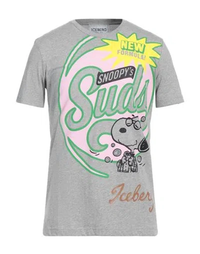 ICEBERG ICEBERG MAN T-SHIRT GREY SIZE XL COTTON
